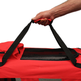 Mool Lightweight Fabric Pet Carrier Crate With Fleece Mat And Food Bag